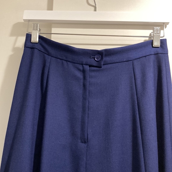 NWOT J. Peterman Blue Wool Boot Skirt - Picture 3 of 4
